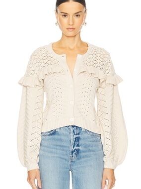 CLEOBELLA fernanda sweater cardigan in ivory
